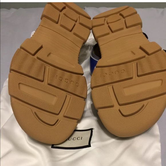 NWOB💕 GUCCI SEGA Sandals Leather & Mesh - Picture 4 of 6